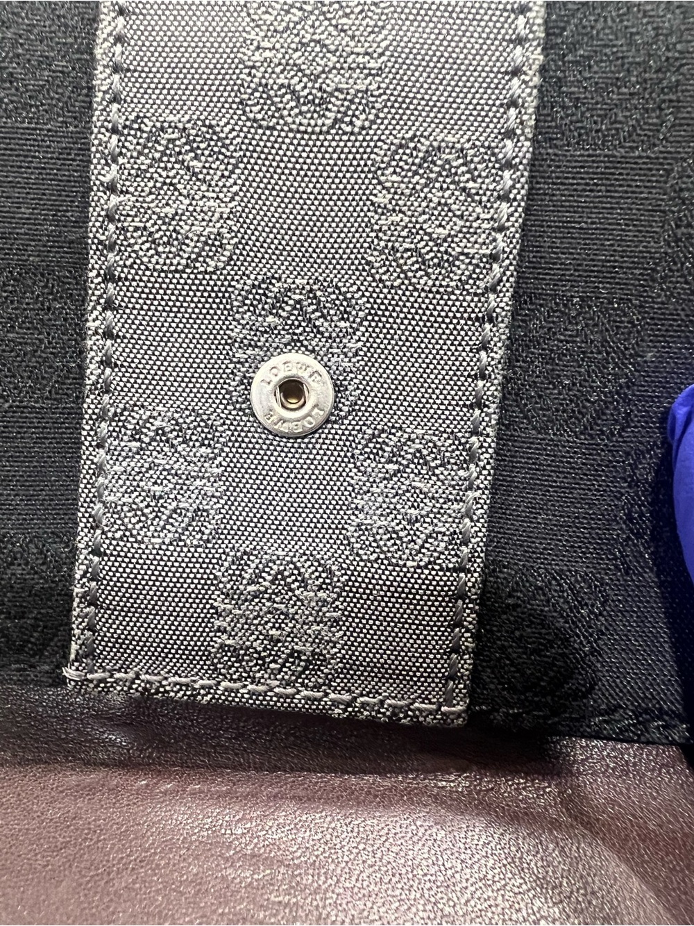 Loewe Denim Anagram Compact Wallet - Picture 9 of 13